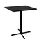 Holland Bar Stool Co 42" 211 Black Table, 36" x 36" Square Top 211-3042BW36SQ - alternate 1